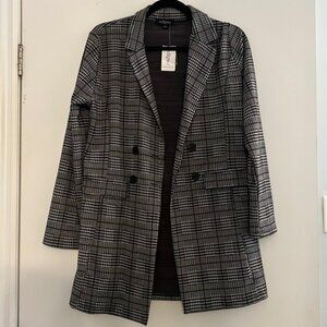 Eclipse Plaid Longline‎ Blazer